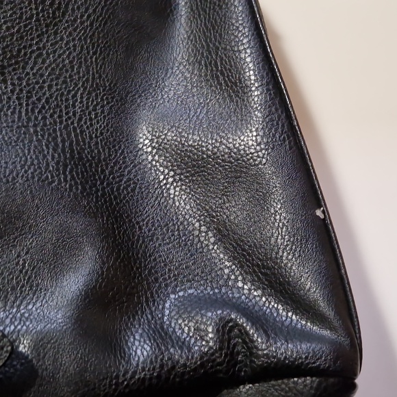 Black leather tote bag - Picture 10 of 10